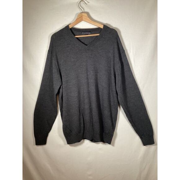 Hart Schaffner Marx Merino Wool V-Neck Men’s Sweater 2XT - Picture 1 of 4